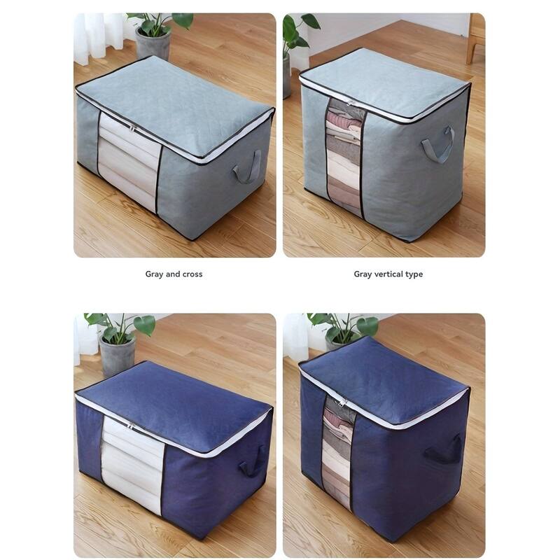 Large Storage Bags 2-Pack with Clear Window and Handles - Vertical: 18.11” L x 11.02” W x 18.9” H