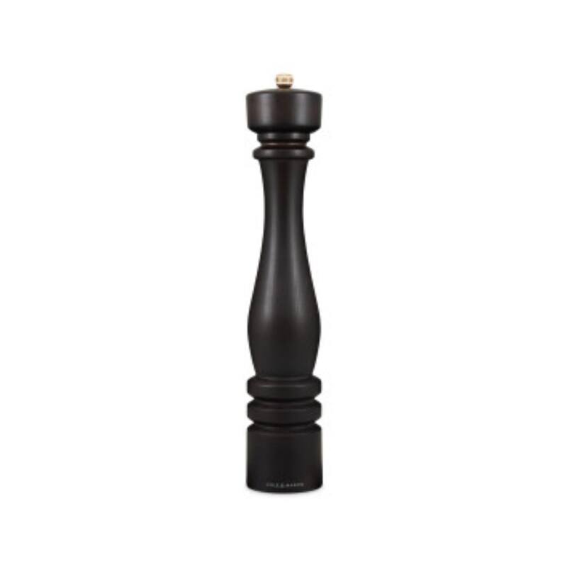 Cole & Mason London Chocolate Wood Pepper Mill 15¾" - Adjustable Grind, Durable Carbon Steel Mechanism