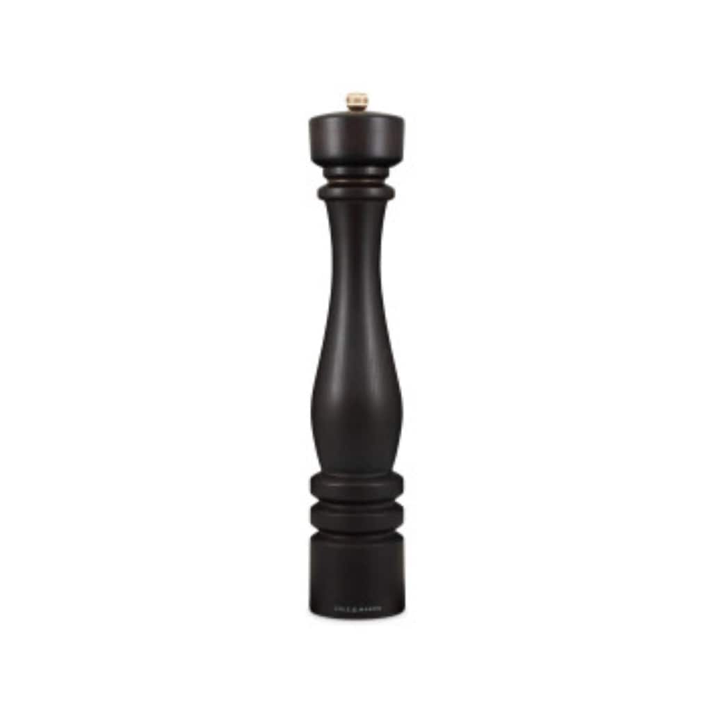 Cole & Mason London Chocolate Wood Pepper Mill 15¾" - Adjustable Grind, Durable Carbon Steel Mechanism