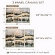 preview thumbnail 4 of 18, Designart "Wild Flowers Meadows" Flower Field Framed Art Set of 3 - Traditional Wall Art Set Purple Wall Decor 3 Pieces