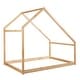 preview thumbnail 3 of 7, Modern Style Full Size Pine Wood House Bed for Kids Room&Bedroom, Kids Will Have Provide a Comfortable Sleeping Environment
