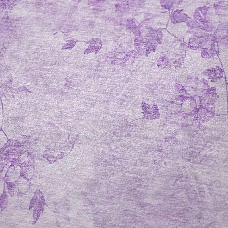 Premium Machine Washable Modern Floral Sherpa Throw Blanket