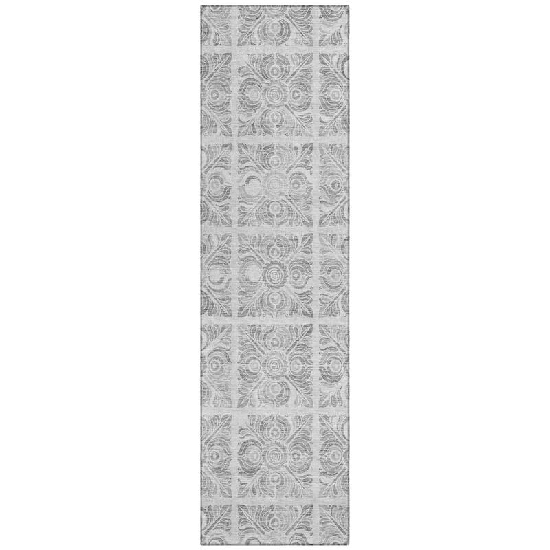 Machine Washable Indoor/ Outdoor Chantille Mosaic Rug