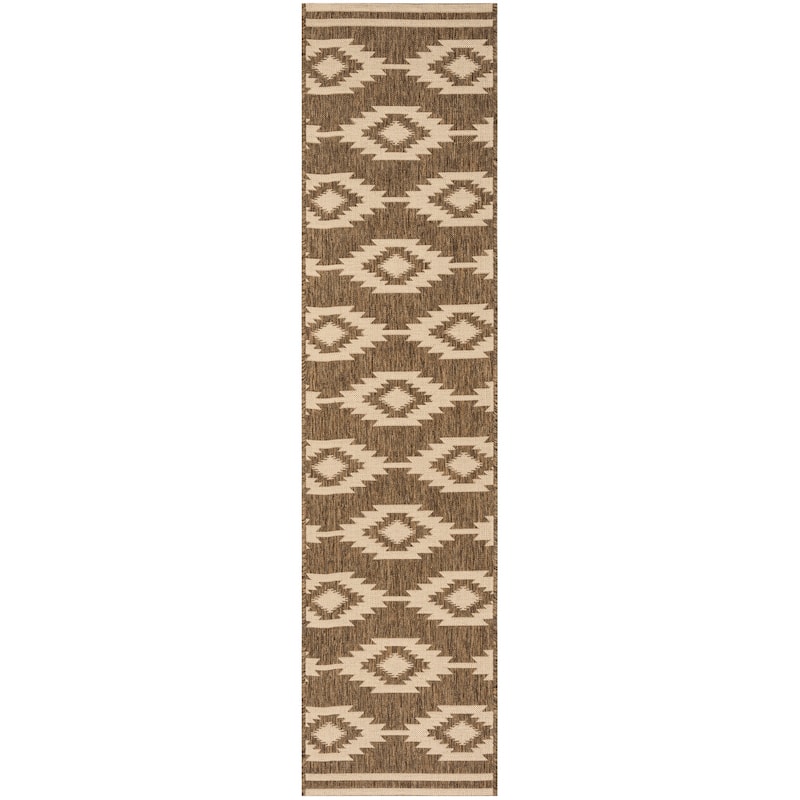SAFAVIEH Linden Seda Indoor/ Outdoor Waterproof Patio Backyard Rug