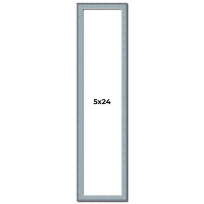 5x24 Frame Rustic Sky Blue Solid Wood Picture Frame | 0.75 Inch