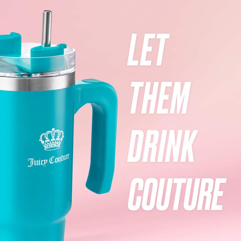 Juicy Couture Travel Style Designer Water Bottle - 31.5oz