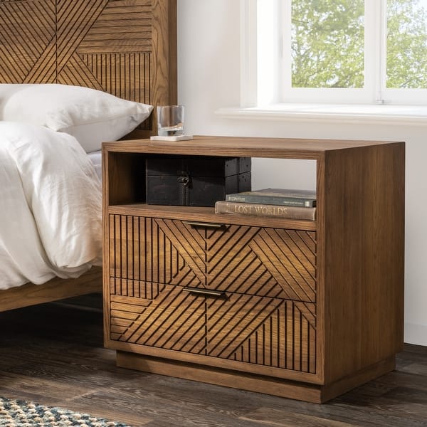 clairfield tobacco nightstand MANSION Ivan Smith Furniture 28W + 17D + 17H OAK + WALNUT HARDWAX OIL FINISH The Baldwin Nightstand by Croft House is handmade locally in Los Angeles Clairfield Tobacco Dark Wood Dresser