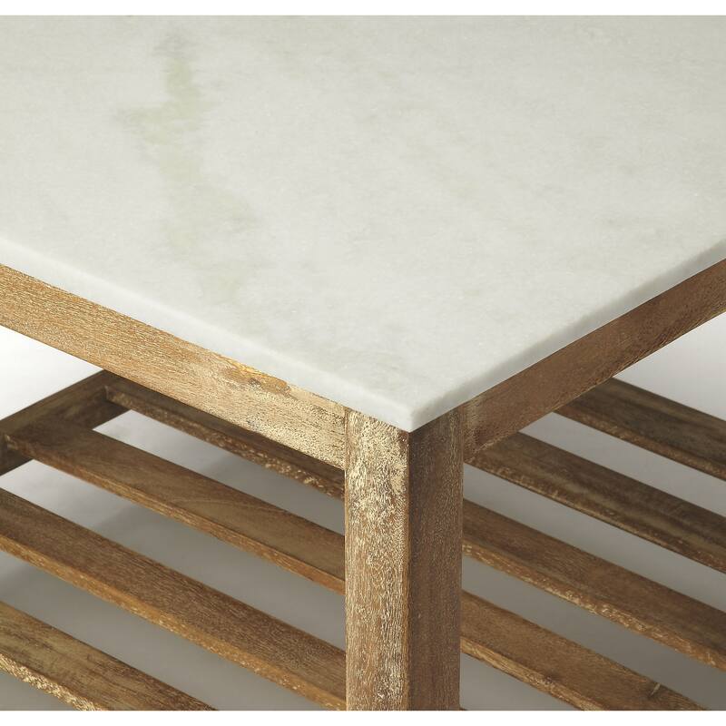Handmade Brayden Marble Bunching Coffee Table (India)