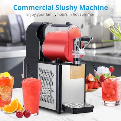 Commercial Slushie Machine - 0.8 Gal Self-Cleaning