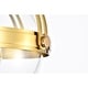 preview thumbnail 9 of 22, Concordia Semi Flush Mount Ceiling Light Brass Gold and Clear Glass Finish 1-Light - N/A