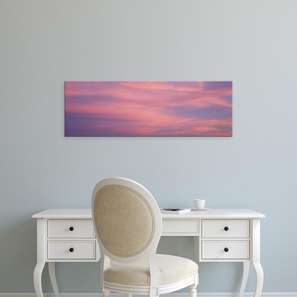 Easy Art Prints Panoramic Images's 'Clouds Sunset Marion County IL USA' Premium Canvas Art