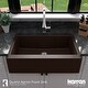 preview thumbnail 31 of 62, Karran Farmhouse/ Apron-front Quartz Single Bowl Kitchen Sink