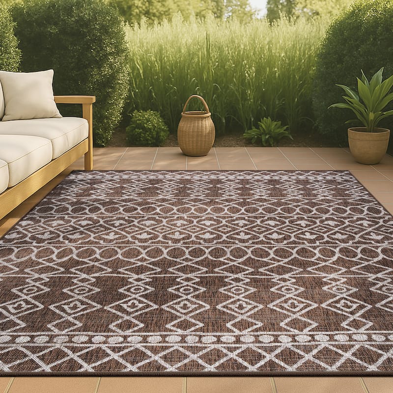 JONATHAN Y Nokat Tribal Bohemian Indoor/Outdoor Area Rug