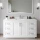 Option White / White Quartz Top / Brushed Nickel Hardware