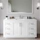 Option White / White Quartz Top / Brushed Nickel Hardware