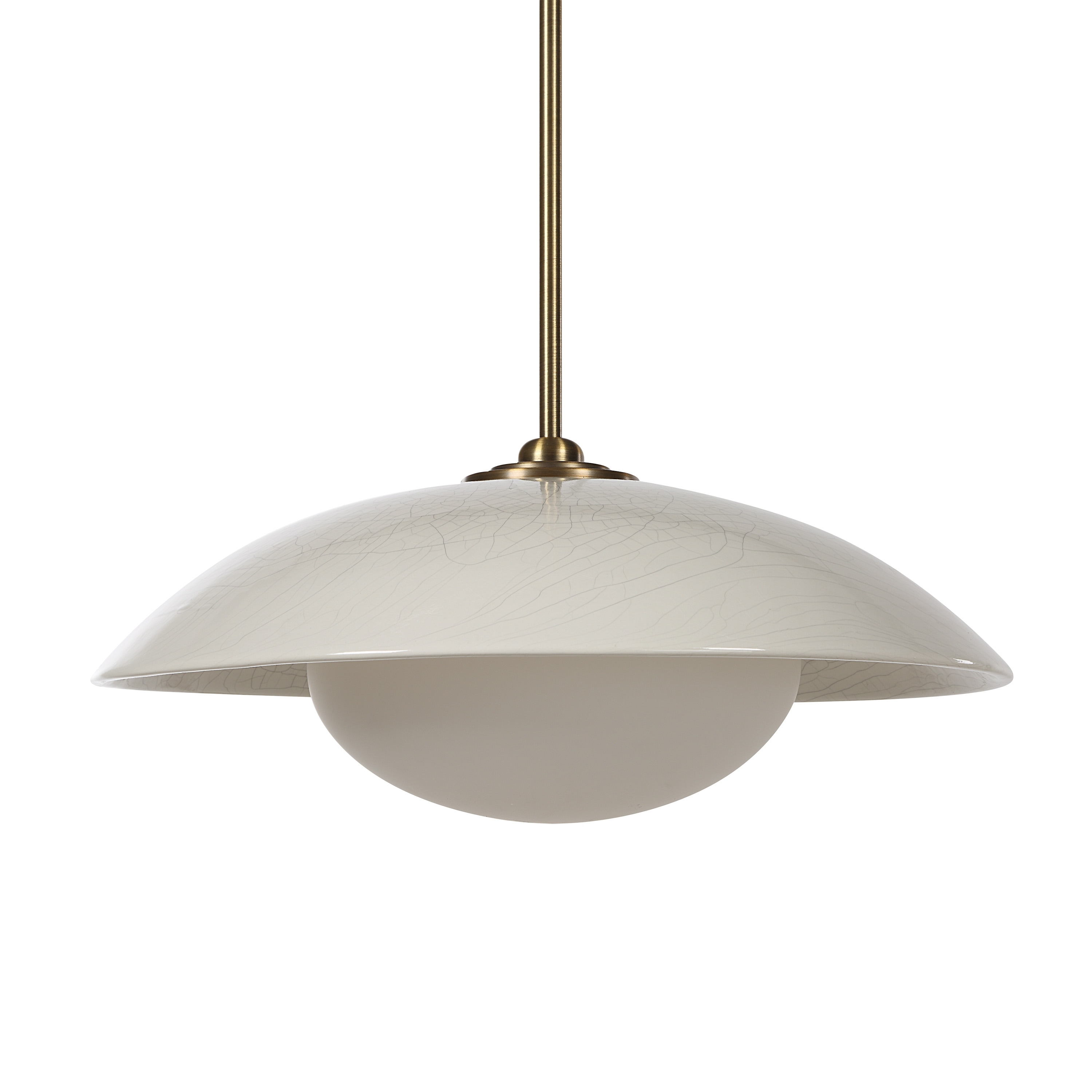 Renwil Abbie 72.5" Height Ceiling Fixture, Off-White Crackle