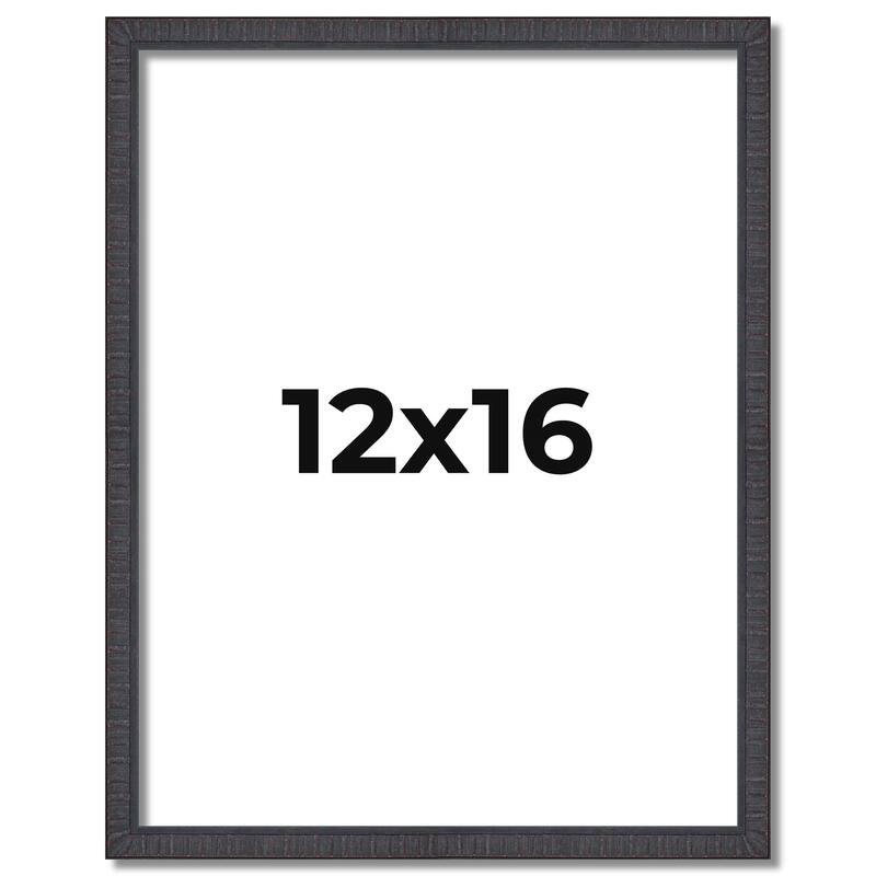 12x16 Frame Brown Picture Frame - Complete Modern Photo Frame Includes