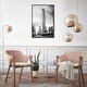 preview thumbnail 16 of 20, Oliver Gal 'Flatiron Roads' Cities and Skylines Wall Art Framed Canvas Print United States Cities - Black, White 20 x 30 - Black