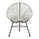 preview thumbnail 18 of 24, Vinyl Cord, Indoor and Outdoor Acapulco Chair - Set of 3 White