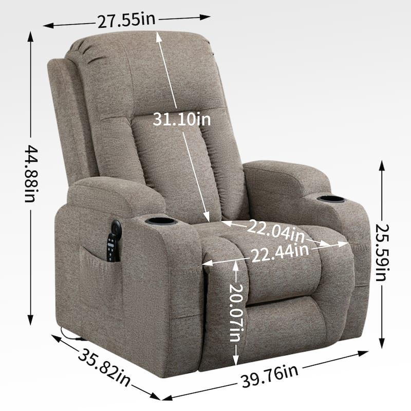 Infinite Position Power Lift Recliner Chair for Elderly