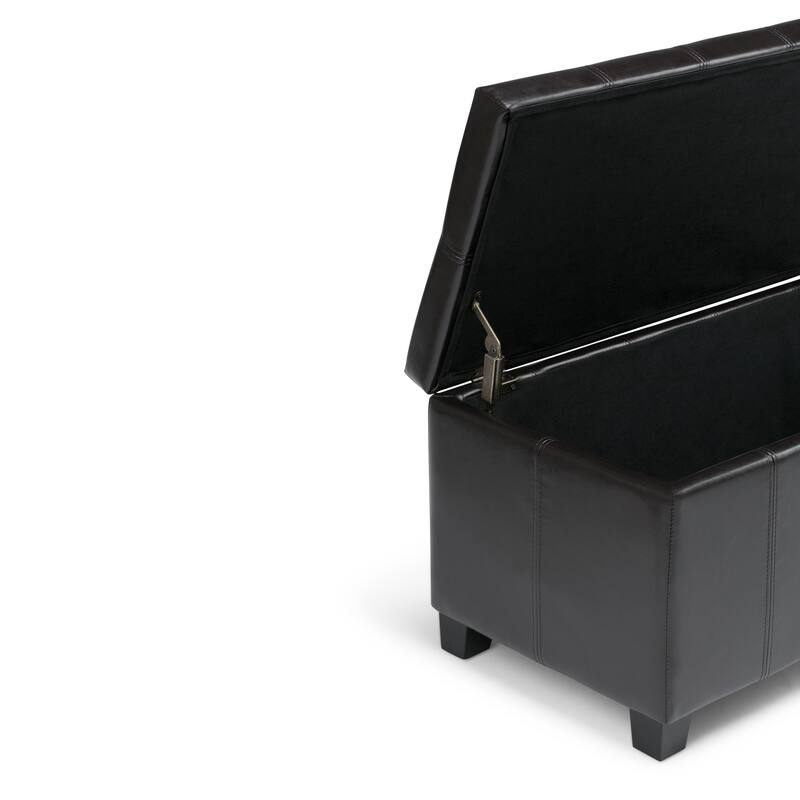 WYNDENHALL Lancaster 36 inch Wide Contemporary Rectangle Storage Ottoman