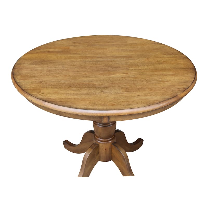 Copper Grove Karl 36-inch Round Top Pedestal Table - 29.1"H