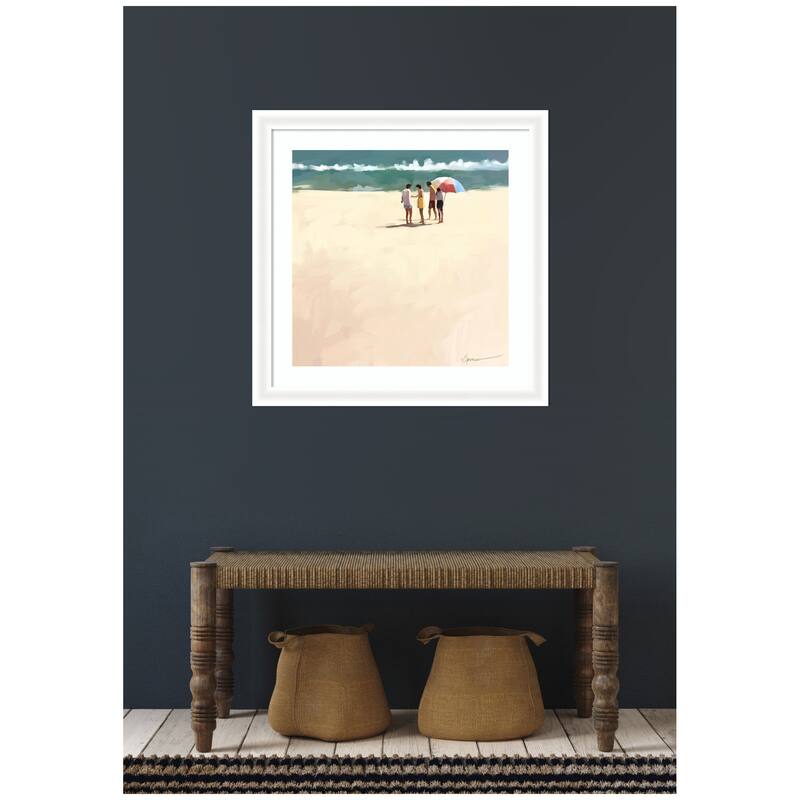 Kate and Laurel afternoon meet up by Mary Sparrow Framed Wall Art Print
