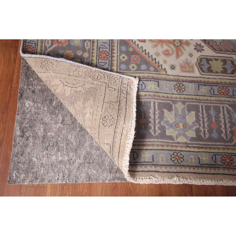 Geometric Tabriz Persian Vintage Area Rug Handmade Wool Carpet - 7'6"x 11'0"
