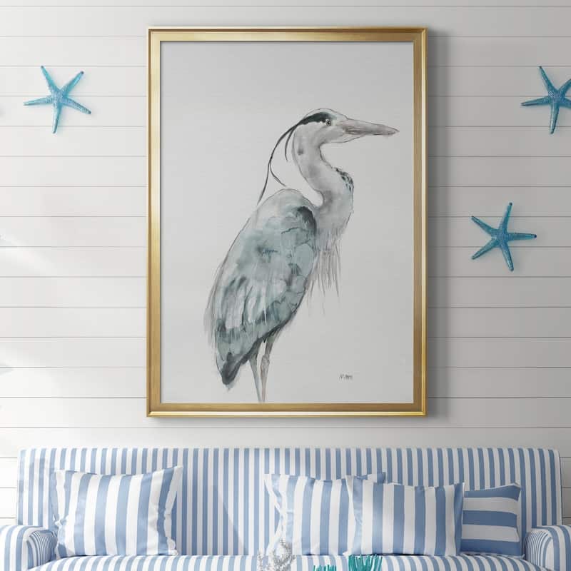 BLUE HERON I Premium Framed Canvas - Ready to Hang