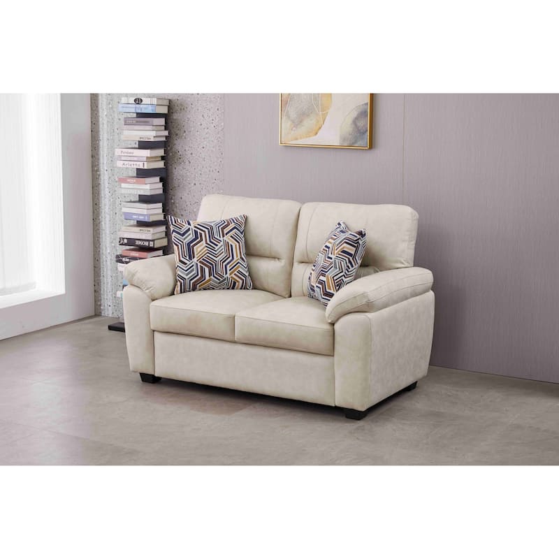 58.7'' Wide Faux Leather Loveseat