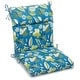 preview thumbnail 12 of 12, 20-inch by 42-inch Three-section Outdoor Seat/Back Chair Cushion Skyworks Caribbean