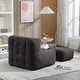 preview thumbnail 9 of 34, Super Soft Lazy Sofa Chair with Memory Foam and Ottoman, Indoor Modern Focus Bean Bag Chair for Kids