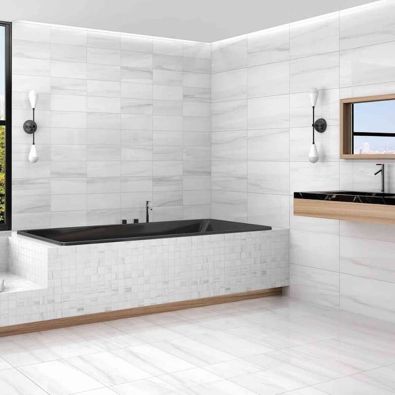 Soho 13x13 Matte Marble Look Porcelain Tile - Floor, Wall, Backsplash