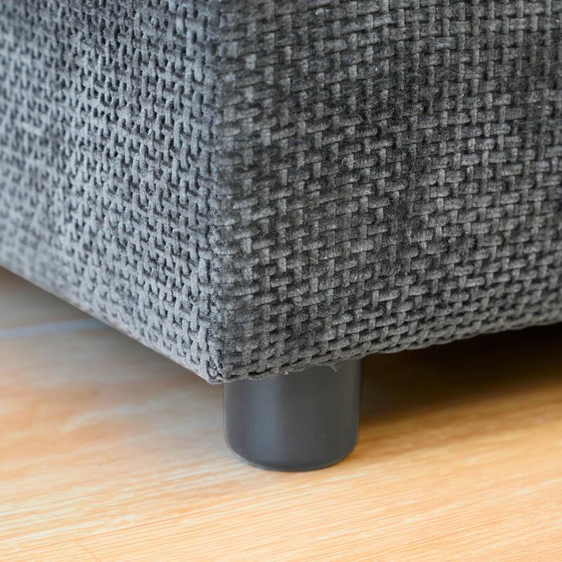 Sofa 110-in Casual Gray 4 -seater Reclining Sectional - 8' x 10'