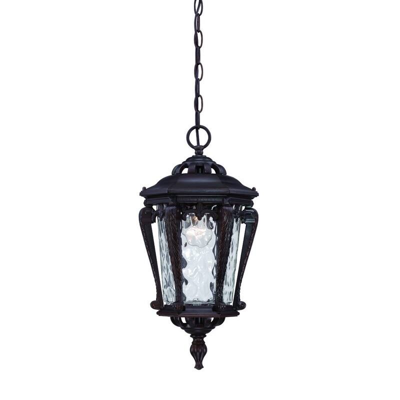 HomeRoots Stratford 1-Light Architectural Bronze Hanging Light - 9.5' X '19' X '9.5