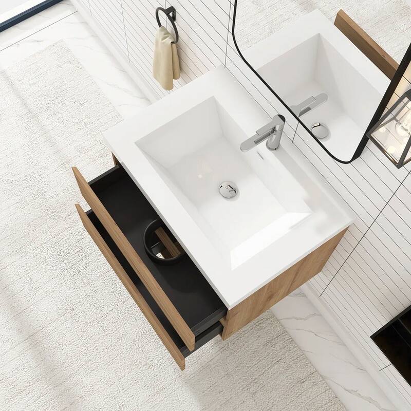 Floating Bathroom Vanity with Resin Top