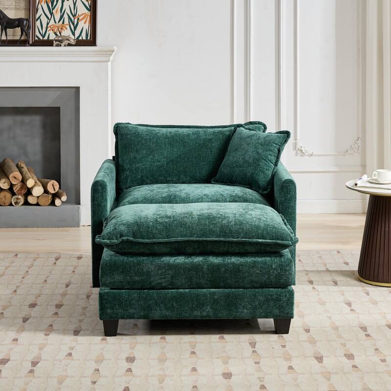 Cloud Sofa Single Seat (Ottoman is not included), Modern Sectional Couch, for Living Room Bedroom and Apartment