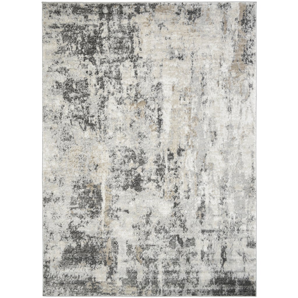 Firenze Celestial Gray Modern Abstract Area Rug