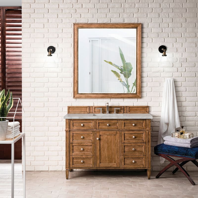 James Martin Vanities 650-V48-3VSL Brittany 48" Single Basin Poplar