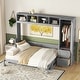 preview thumbnail 3 of 48, Full and Queen Murphy Beds Wall Beds with Wardrobes and Drawers
