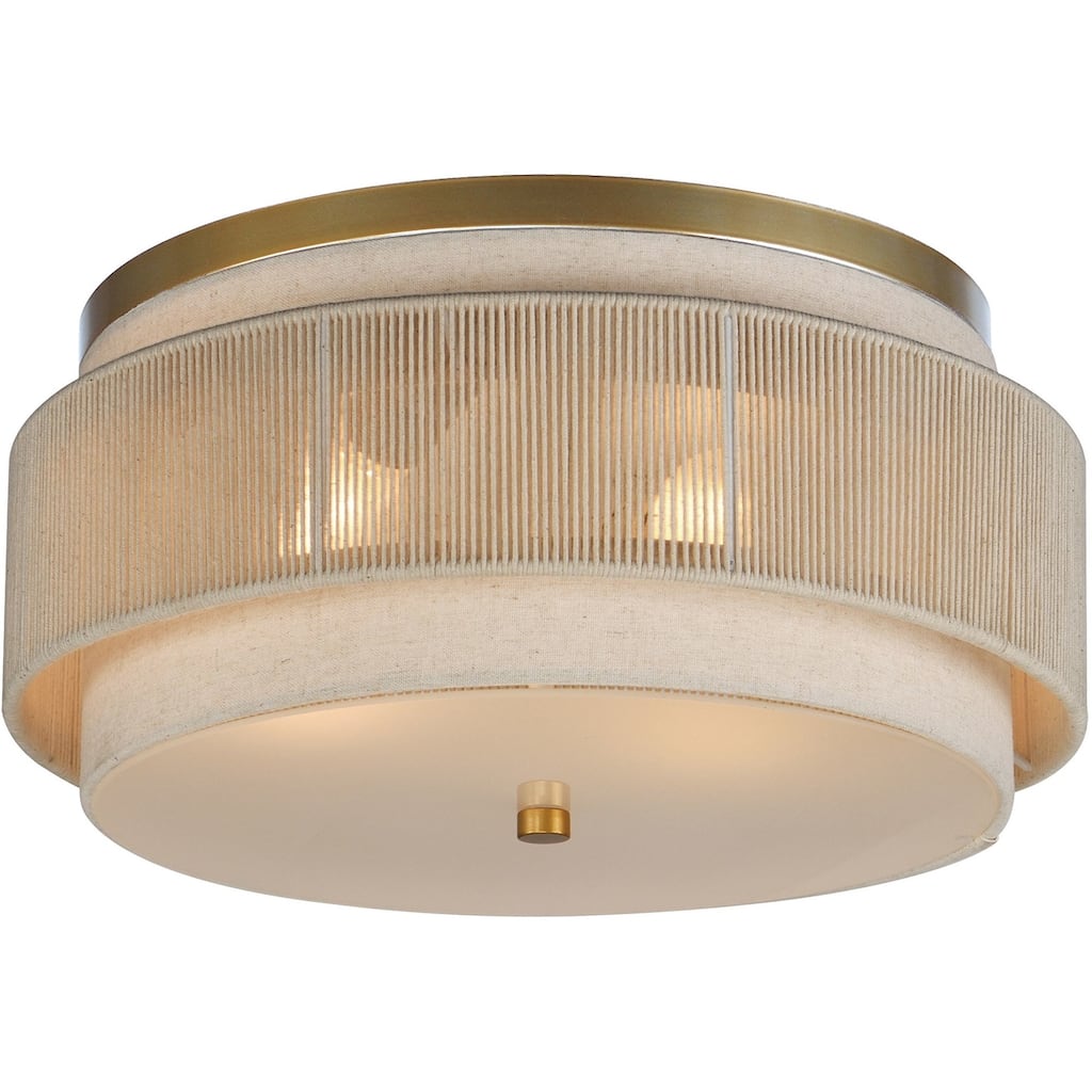 Maxim 12810OF Seacliff 2 Light 16" Wide Flush Mount Drum Ceiling