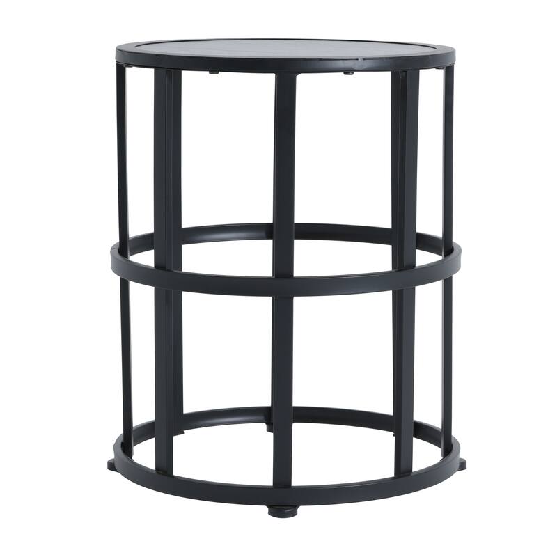 Christopher Knight Home - Altea Smooth Arc Back Outdoor Rocking Chair Set with Cushions and Ceramic Tile Side Table