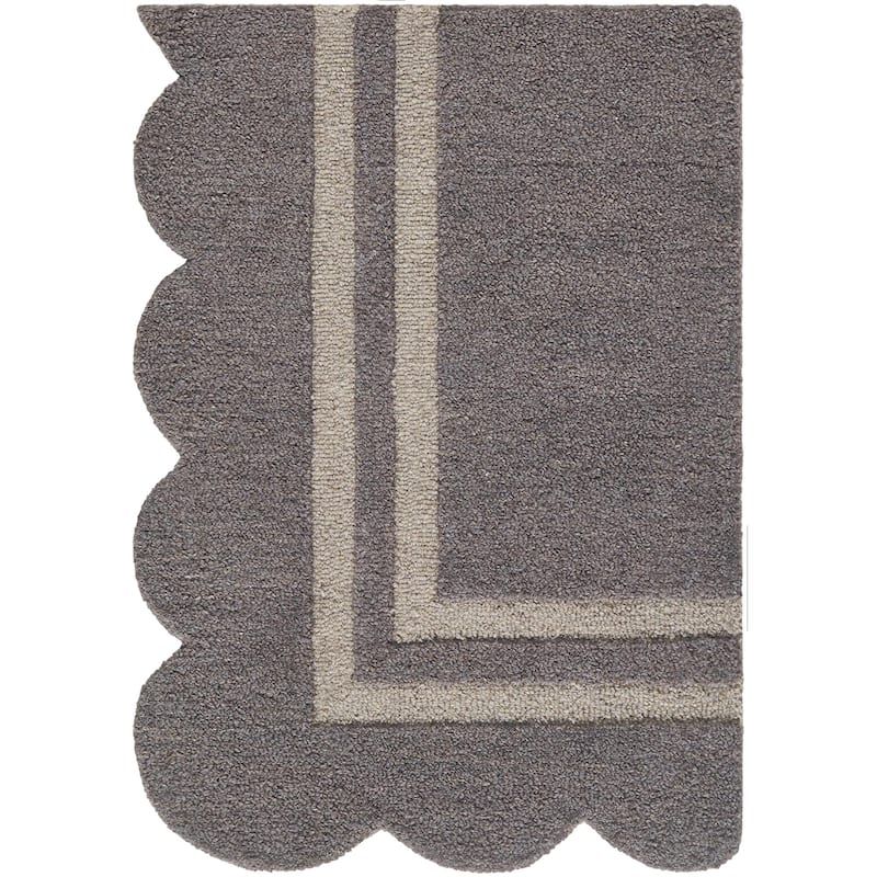 Livabliss Scalloped Modern & Contemporary Area Rug