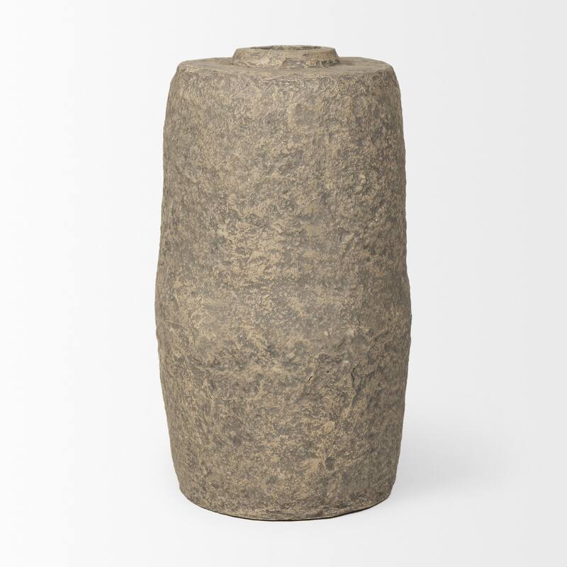 Rama Large Grey Paper Mache Floor Vase