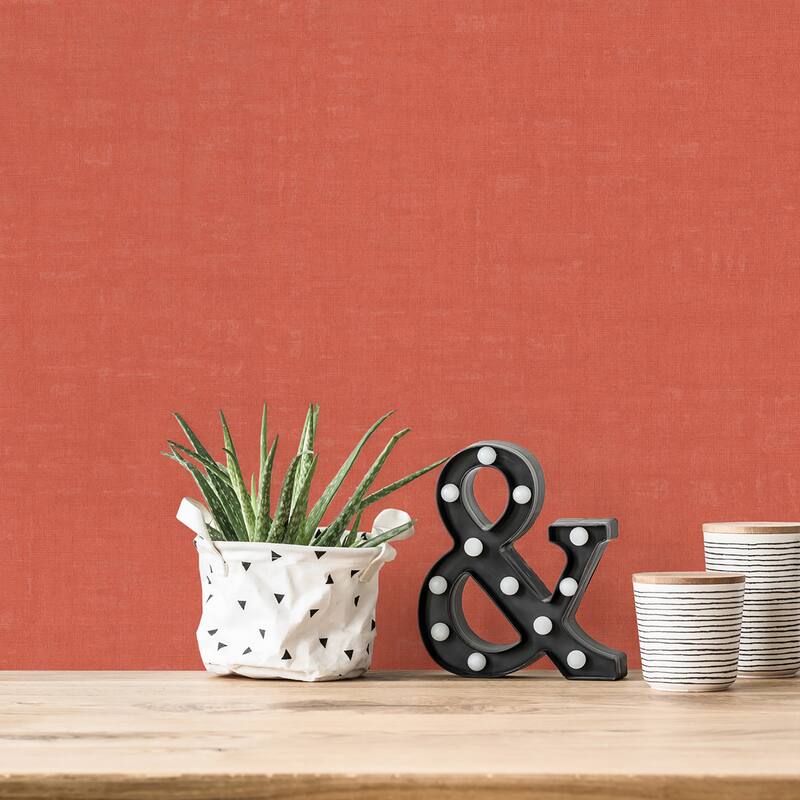 Galerie Wallcoverings Fusion Collection Linen Effect Textured Non-woven Matte Wallpaper Roll