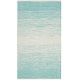 preview thumbnail 34 of 84, SAFAVIEH Handmade Flatweave Montauk Geert Cotton Rug 2'3" x 4' - Turquoise/Ivory - Rectangle