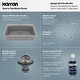 preview thumbnail 23 of 82, Karran Drop-In Quartz 33 in. 1-Hole Single Bowl Kitchen Sink Kit