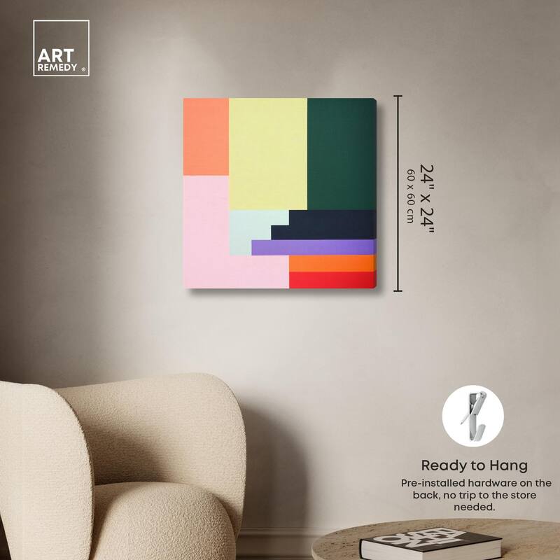 Rectilinear Rhapsody II Canvas by Art Remedy, Gallery Wrapped