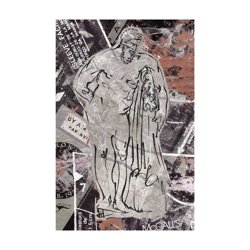 Graffiti Sculpture VI (45 x 60) Canvas Art Print - Large