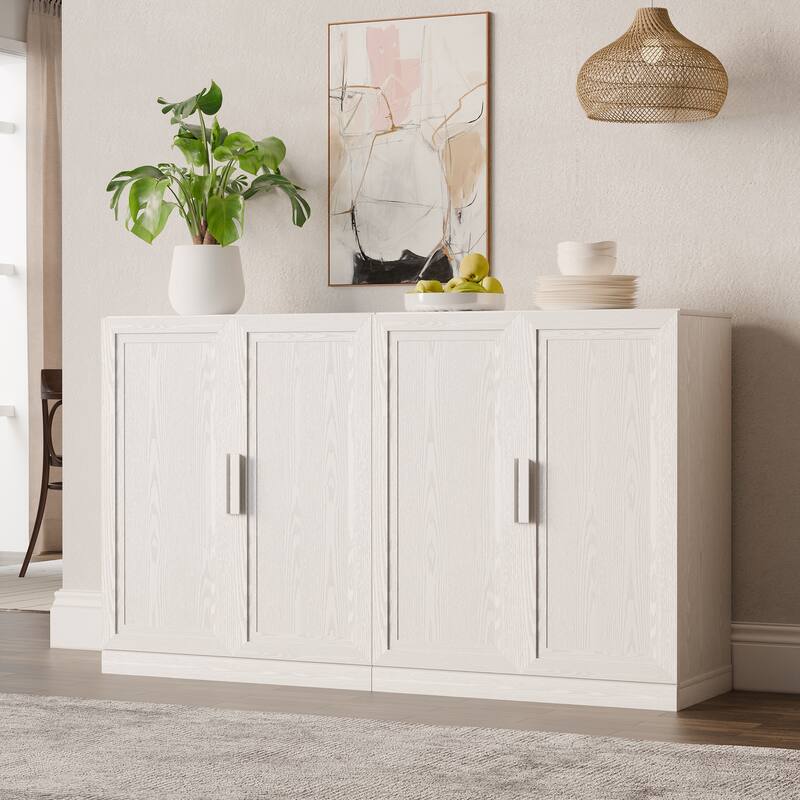 Dovelina Sideboard Buffet Storage Cabinets with Adjustable Shelves,Wooden Door - 72"Lx31"H